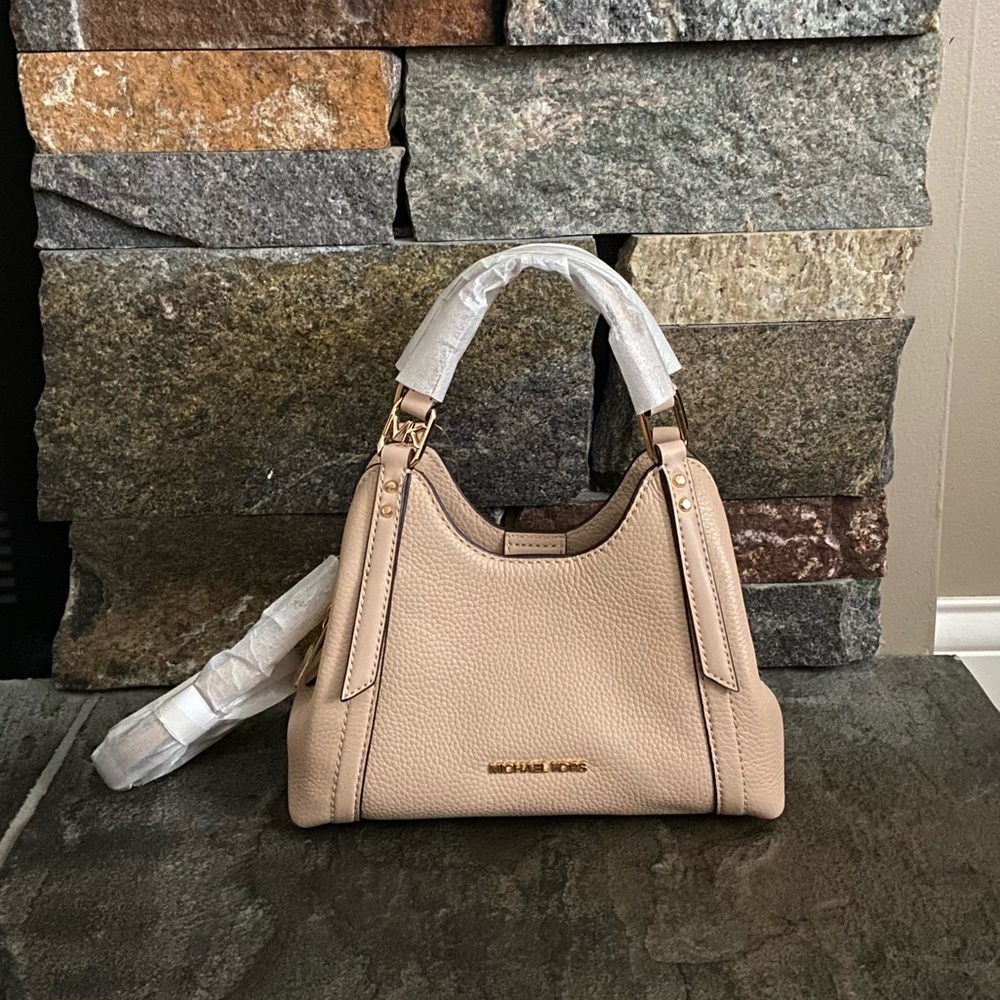 NWT Michael Kors Arlo Small Leather Crossbody Satchel